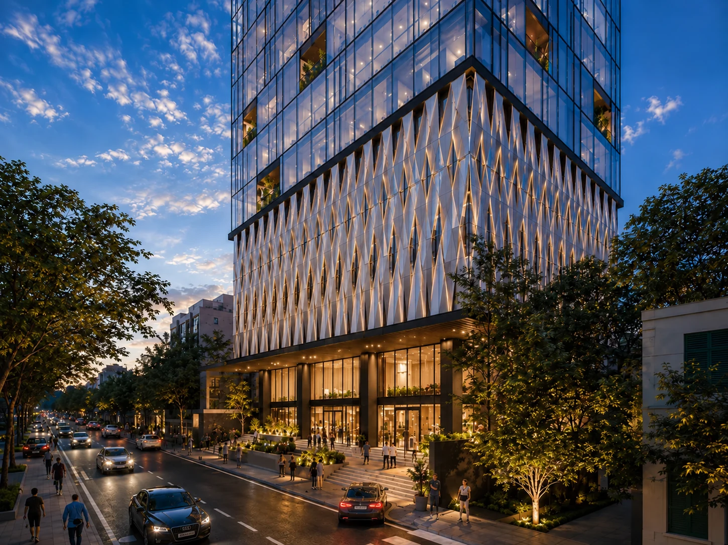 Modern commercial building office headquarters